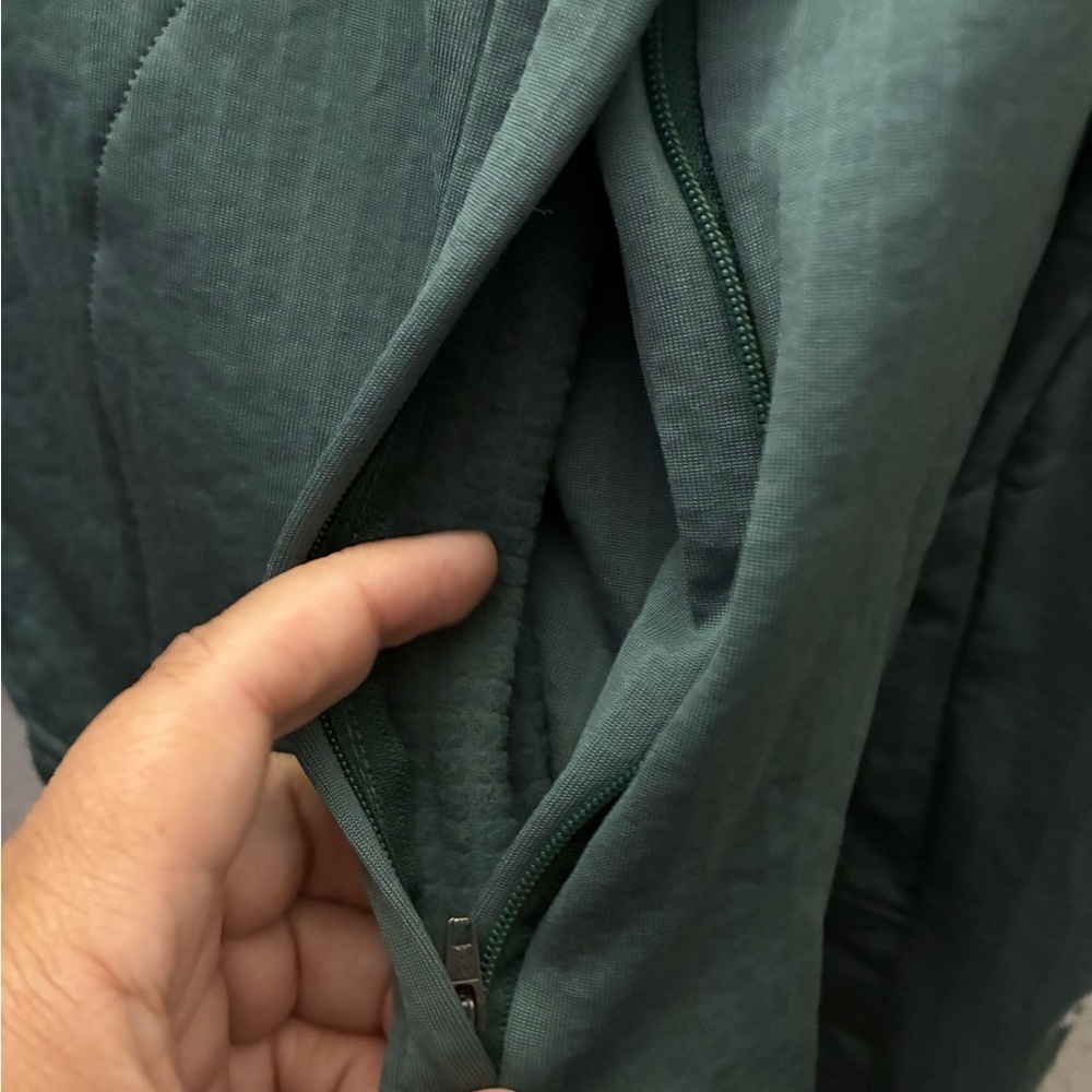 🆕Carhartt Women's Forest Green Force Relax Fit Half Zip Hooded T-Shirt S🆕 - Picture 7 of 15